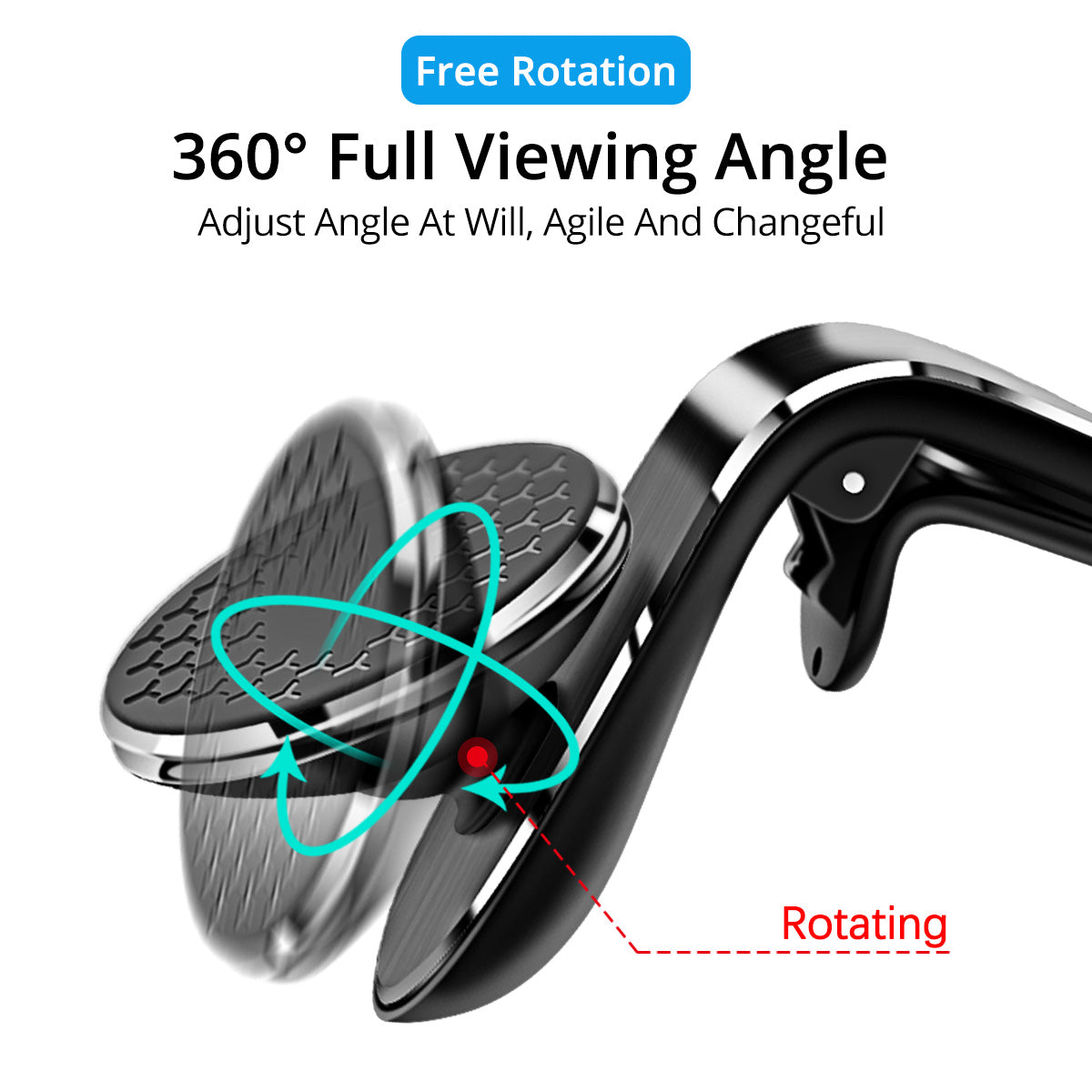 Magnetic Car Vent Phone Holder with a Magnet Mount