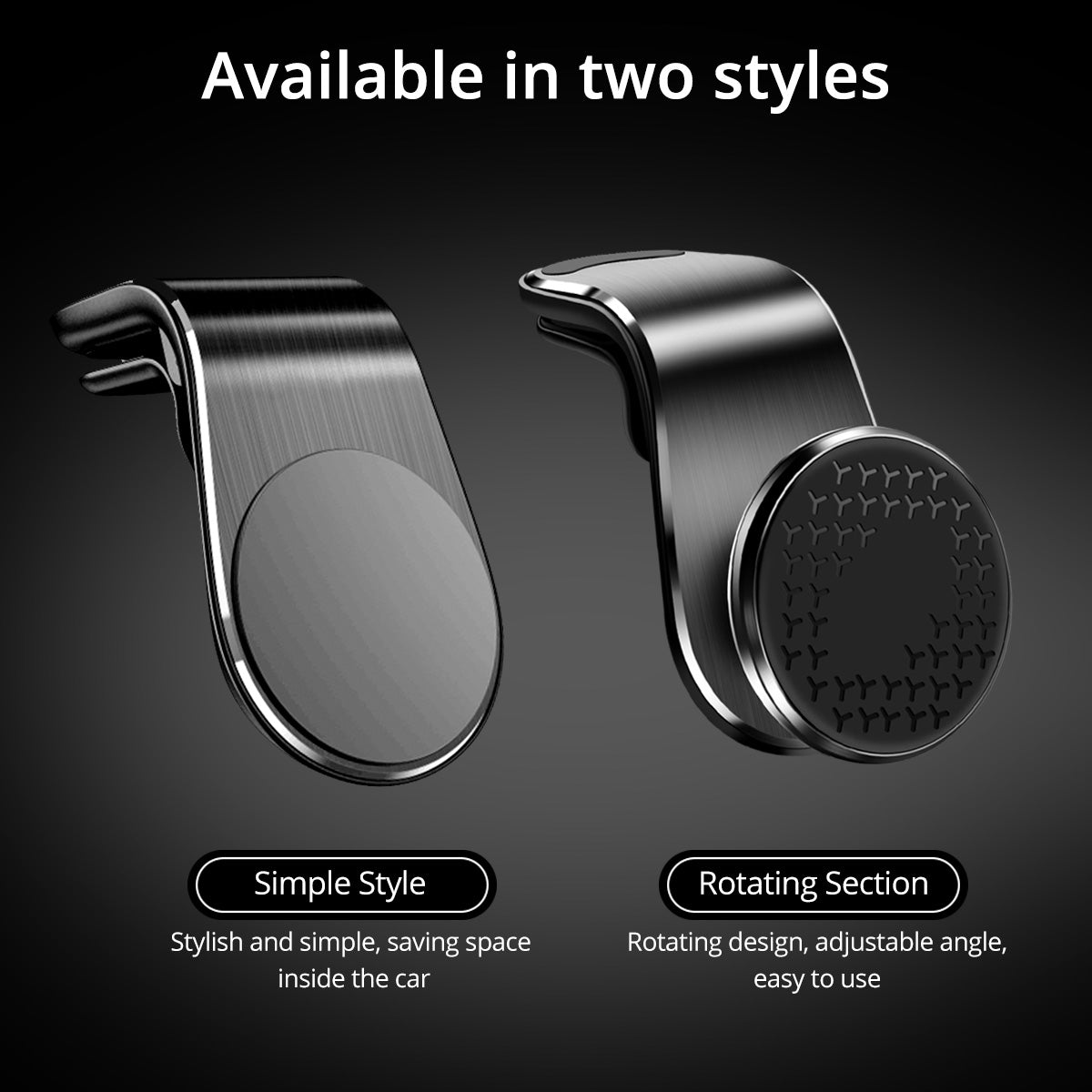 Magnetic Car Vent Phone Holder with a Magnet Mount