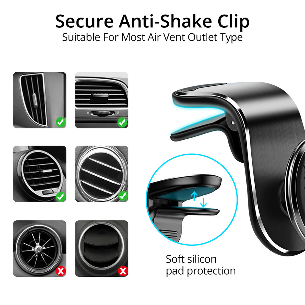 Magnetic Car Vent Phone Holder with a Magnet Mount